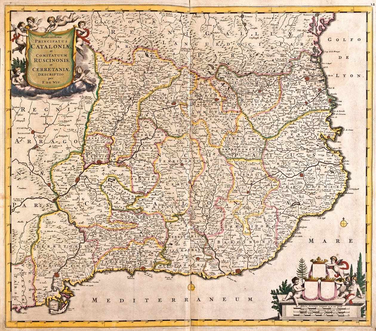 Katalónia, Spanyolország alkotó: Frederick de Wit