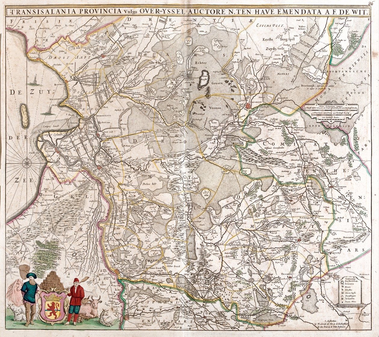 Drenthe, Overijssel, Hollandia alkotó: Frederick de Wit