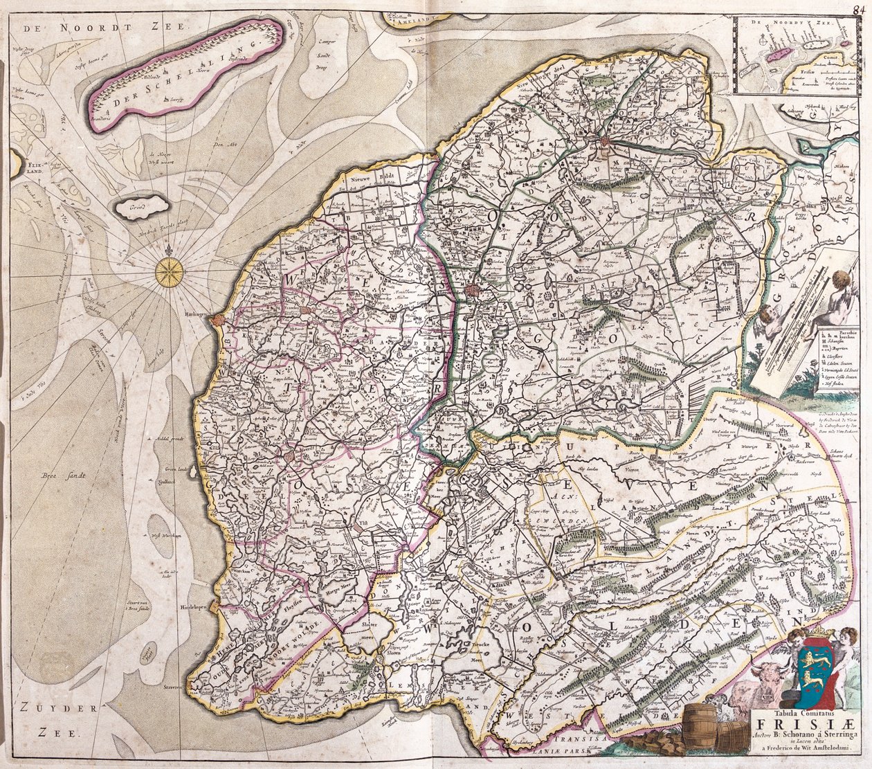 Friesland, Groningen, Hollandia alkotó: Frederick de Wit