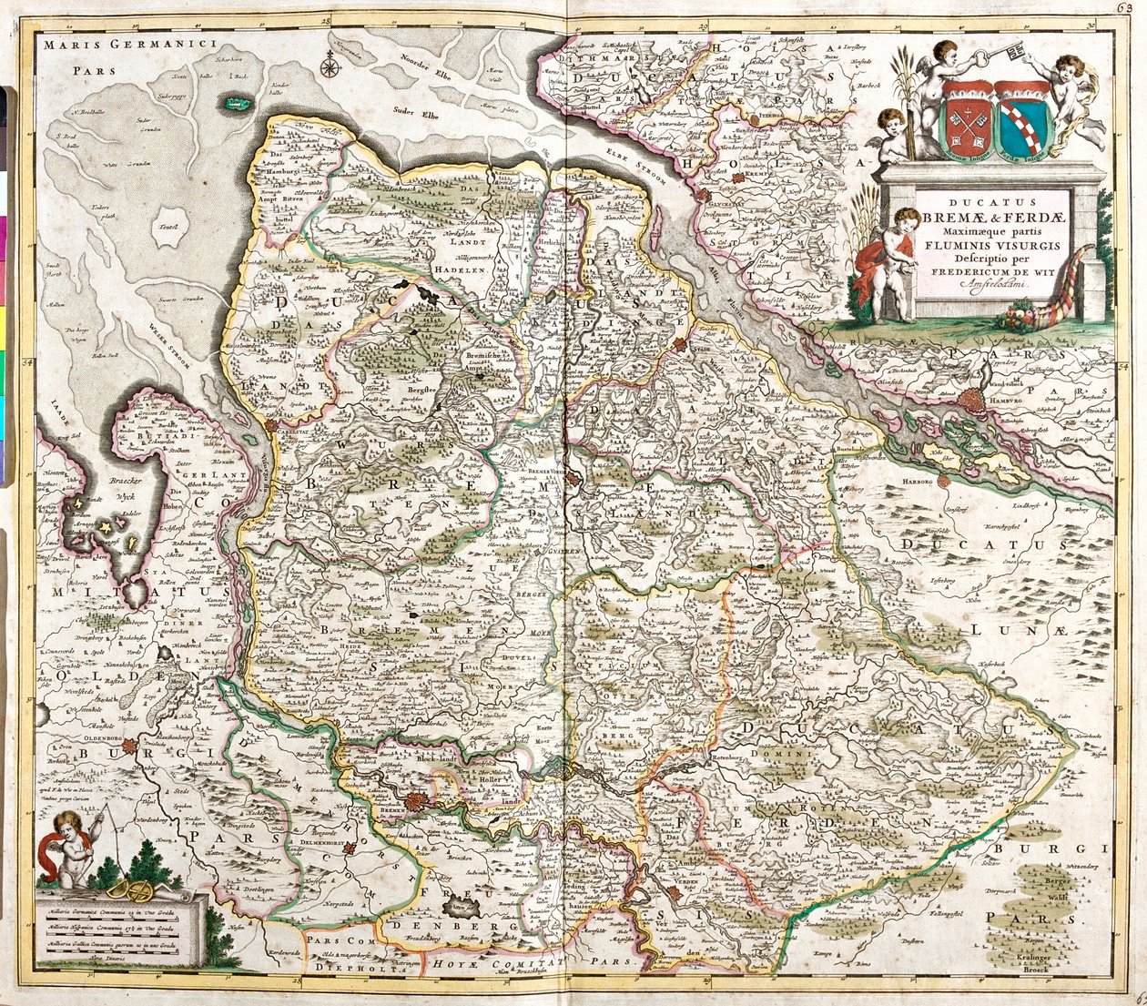 Alsó-Szászország, Bréma, Hamburg, Németország alkotó: Frederick de Wit