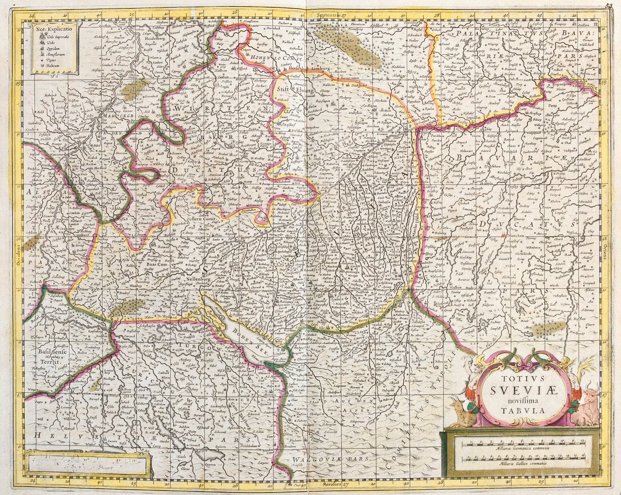 Sváb térkép (Németország) (rézkarc alkotó: Frederick de Wit