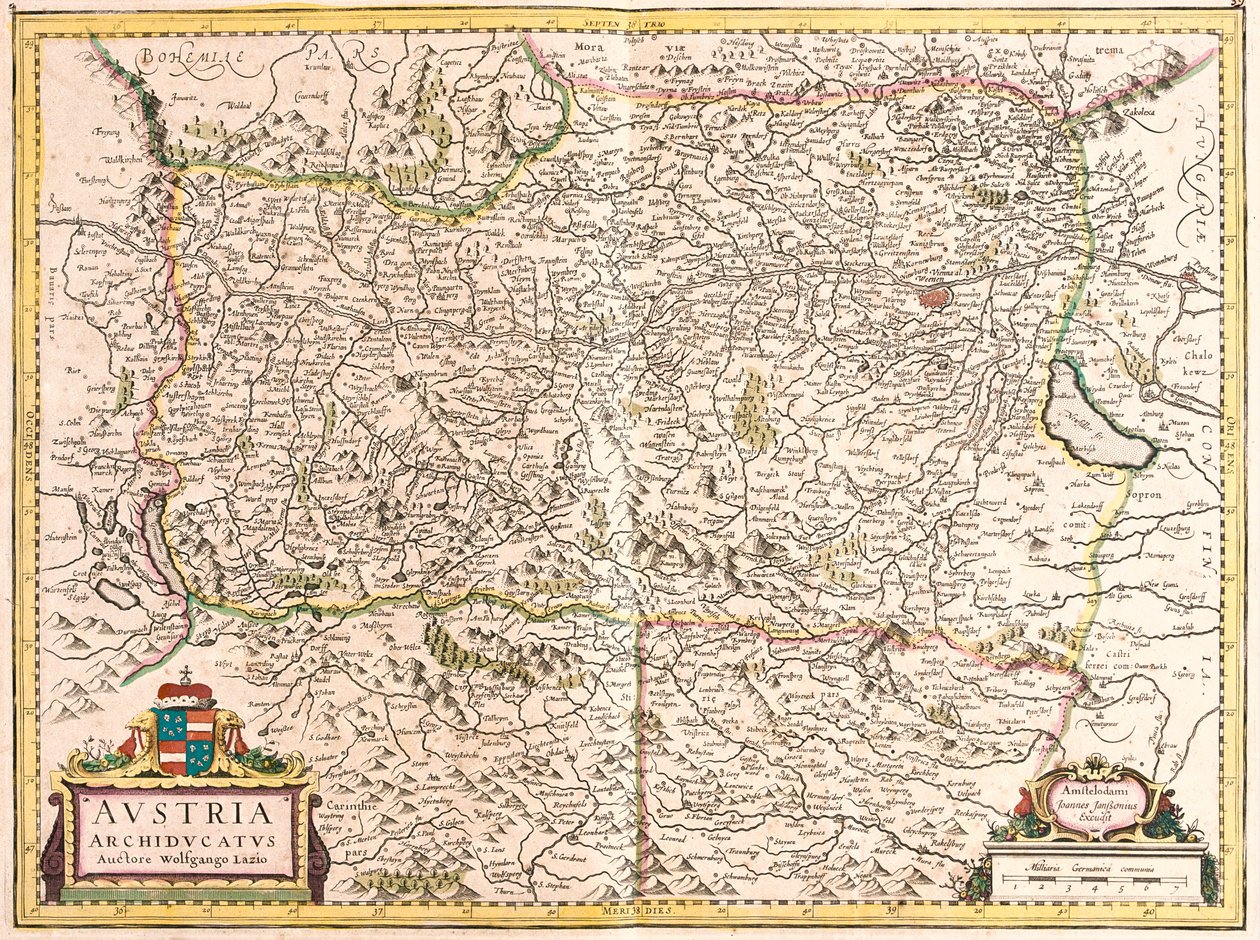 Az osztrák főherceg térképe (rézkarc alkotó: Frederick de Wit