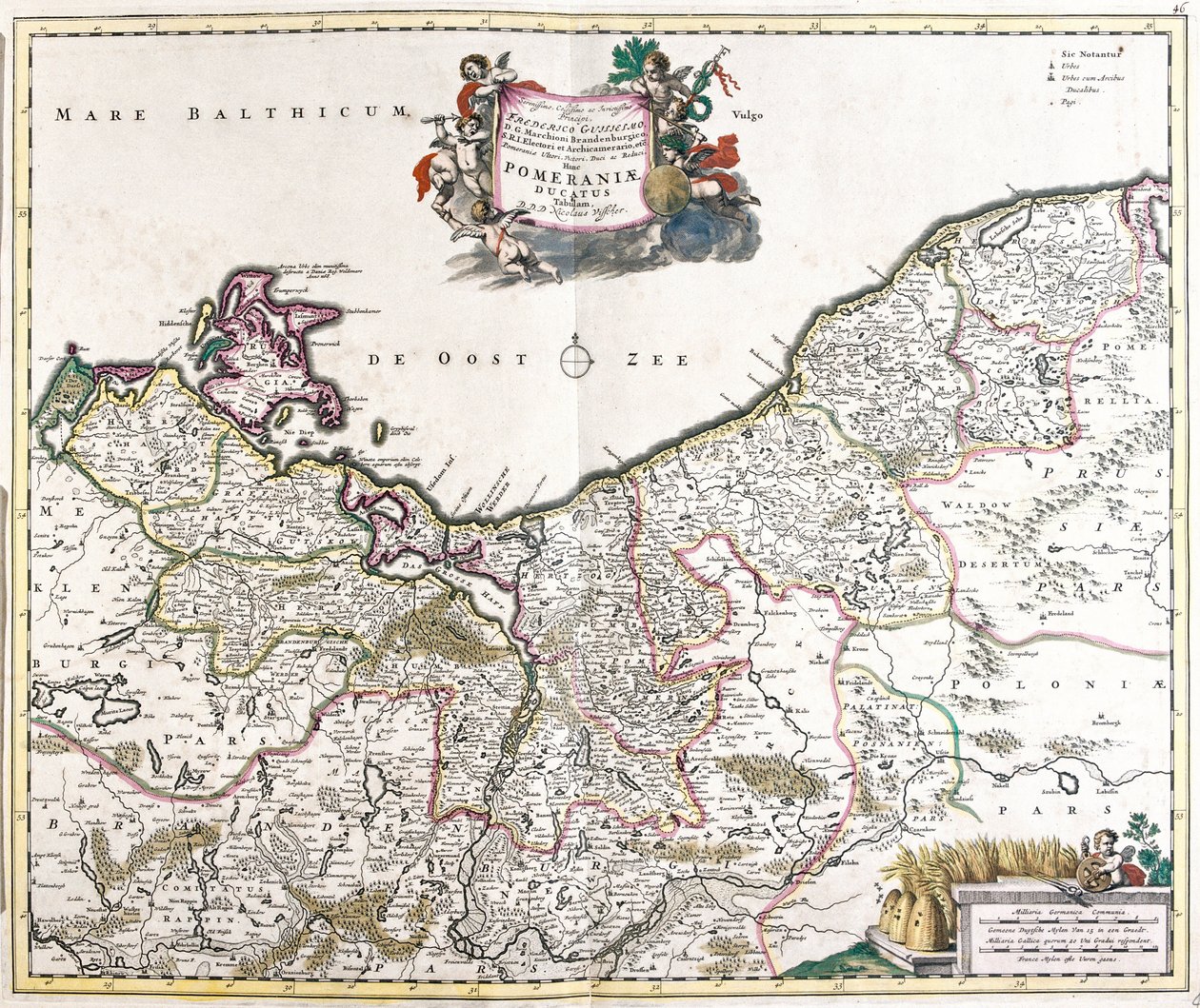 Pomeránia hercegének térképe (Lengyelország) (rézkarc alkotó: Frederick de Wit
