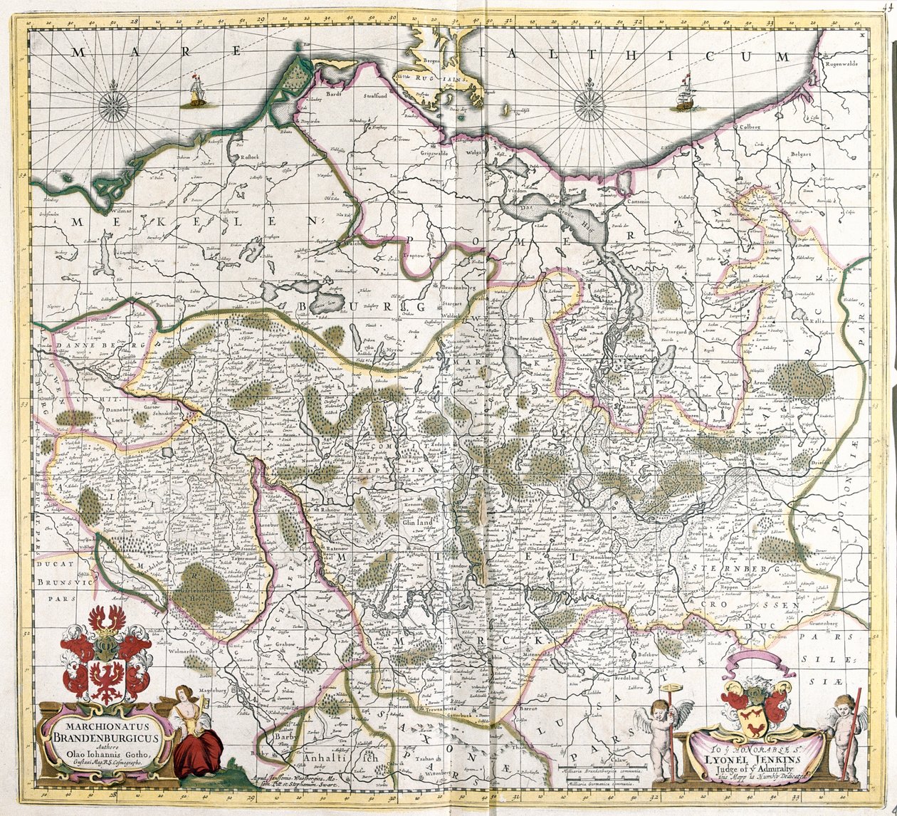 Mecklenburg-Elő-Pomeránia, Berlin, Brandeburg, Németország alkotó: Frederick de Wit