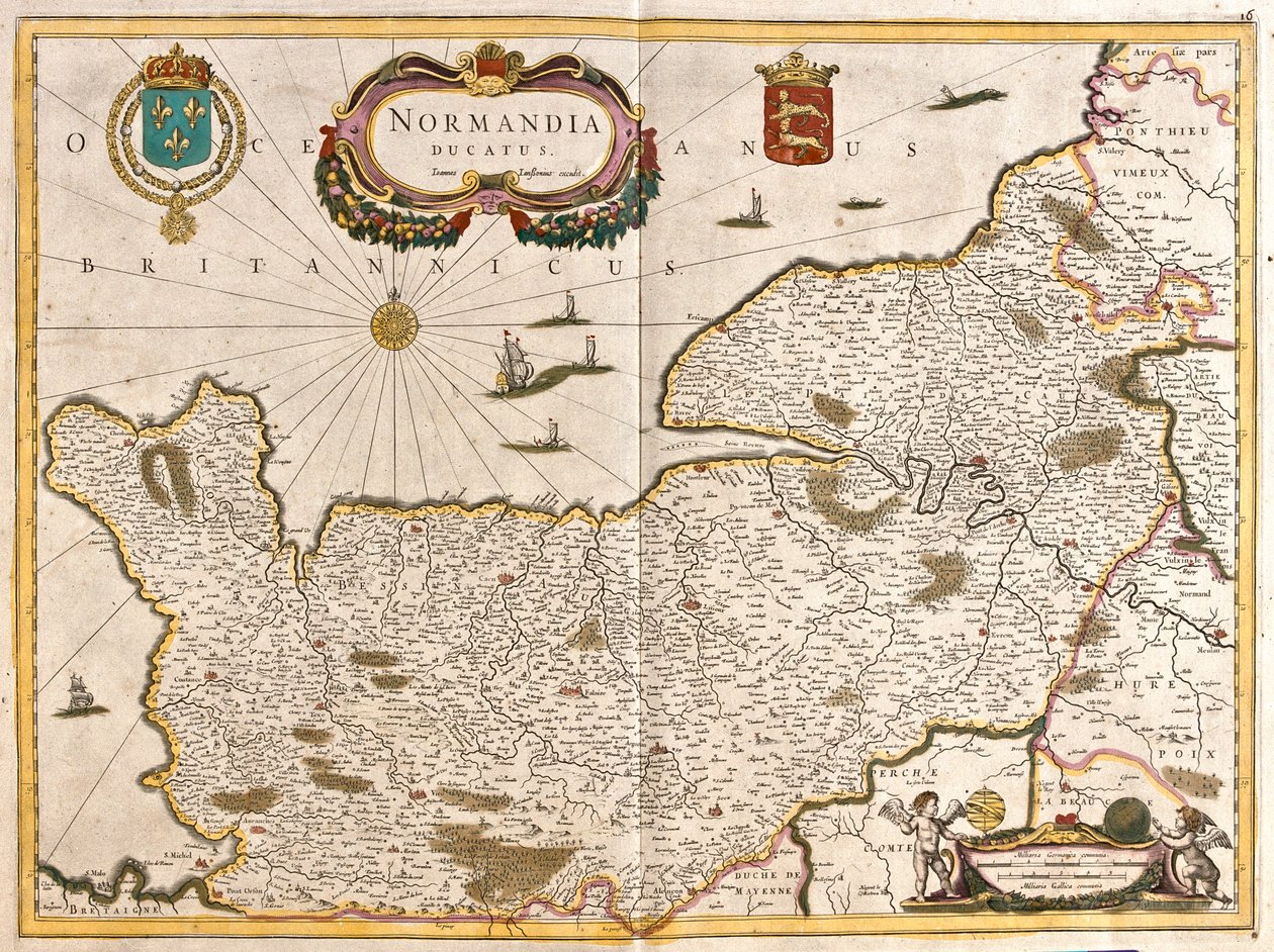 Normandia, Franciaország alkotó: Frederick de Wit