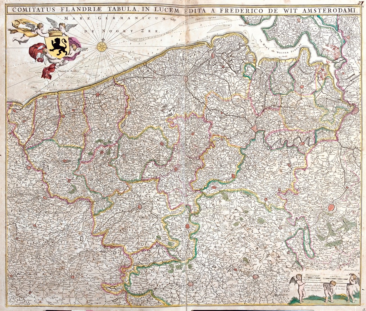 Zeeland, Nord-Pas-de-Calais, Flamand régió, Vallónia, Brüsszel, Hollandia, Franciaország, Belgium, Hollandia, Belgium alkotó: Frederick de Wit