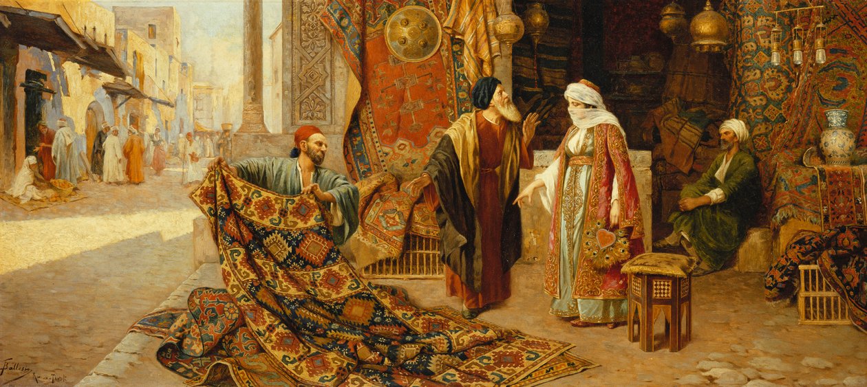 A szőnyegkereskedő, alkotó: Frederico Ballesio