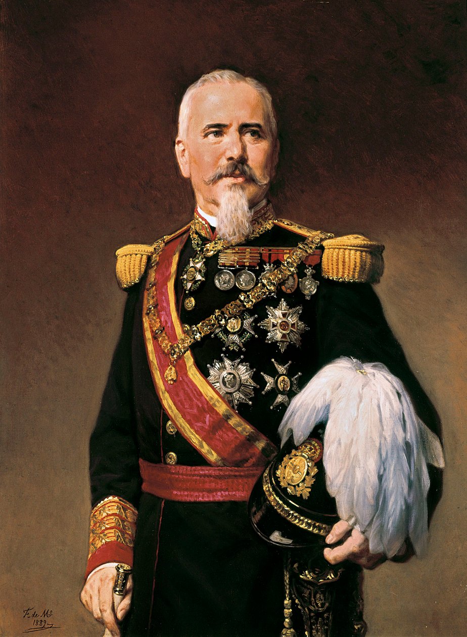 Arsenio Martinez Campos Anton (1831-1900), spanyol politikus és katona portréja, 1880 körül (olaj, vászon) alkotó: Frederico de Madrazo