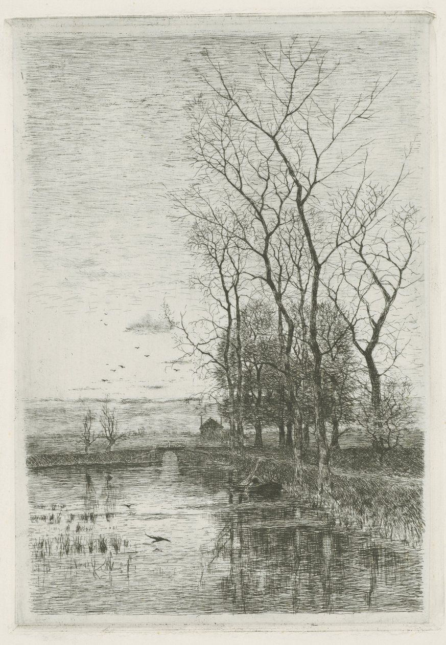 A kis híd alkotó: Fredericus Jacobus van Rossum du Chattel (signed by artist)