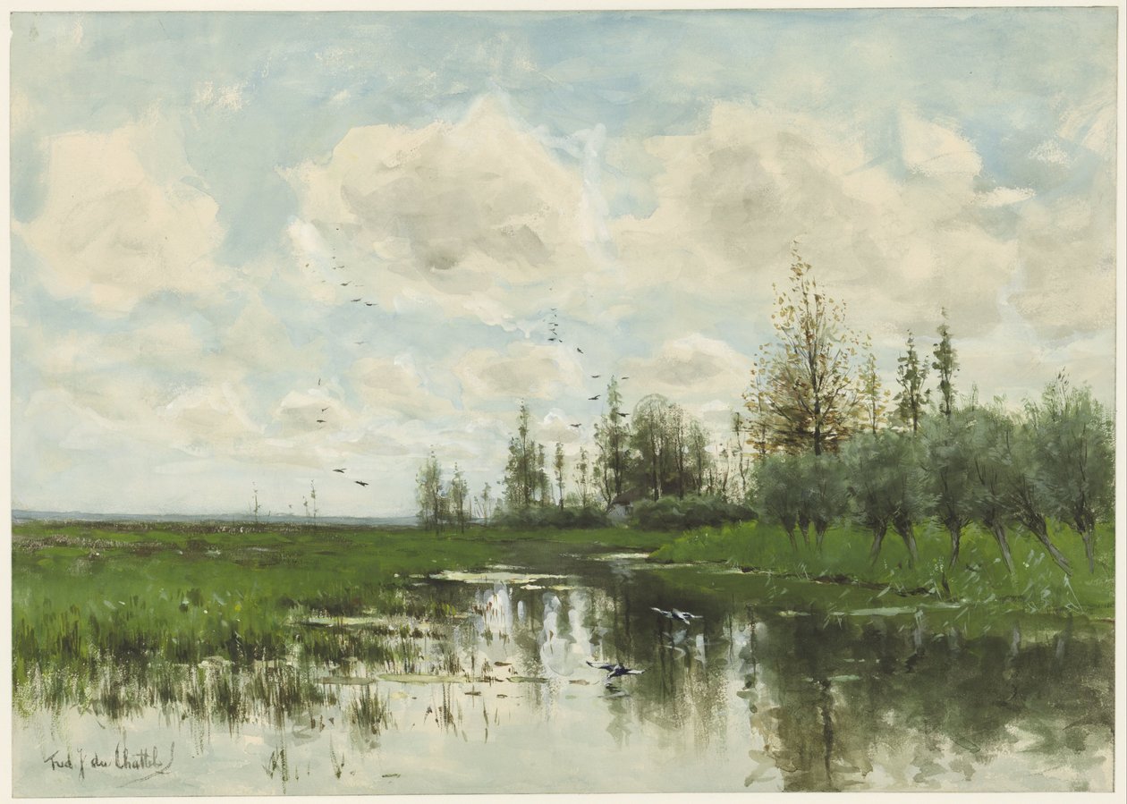 Medence fákkal és réttel alkotó: Fredericus Jacobus van Rossum du Chattel