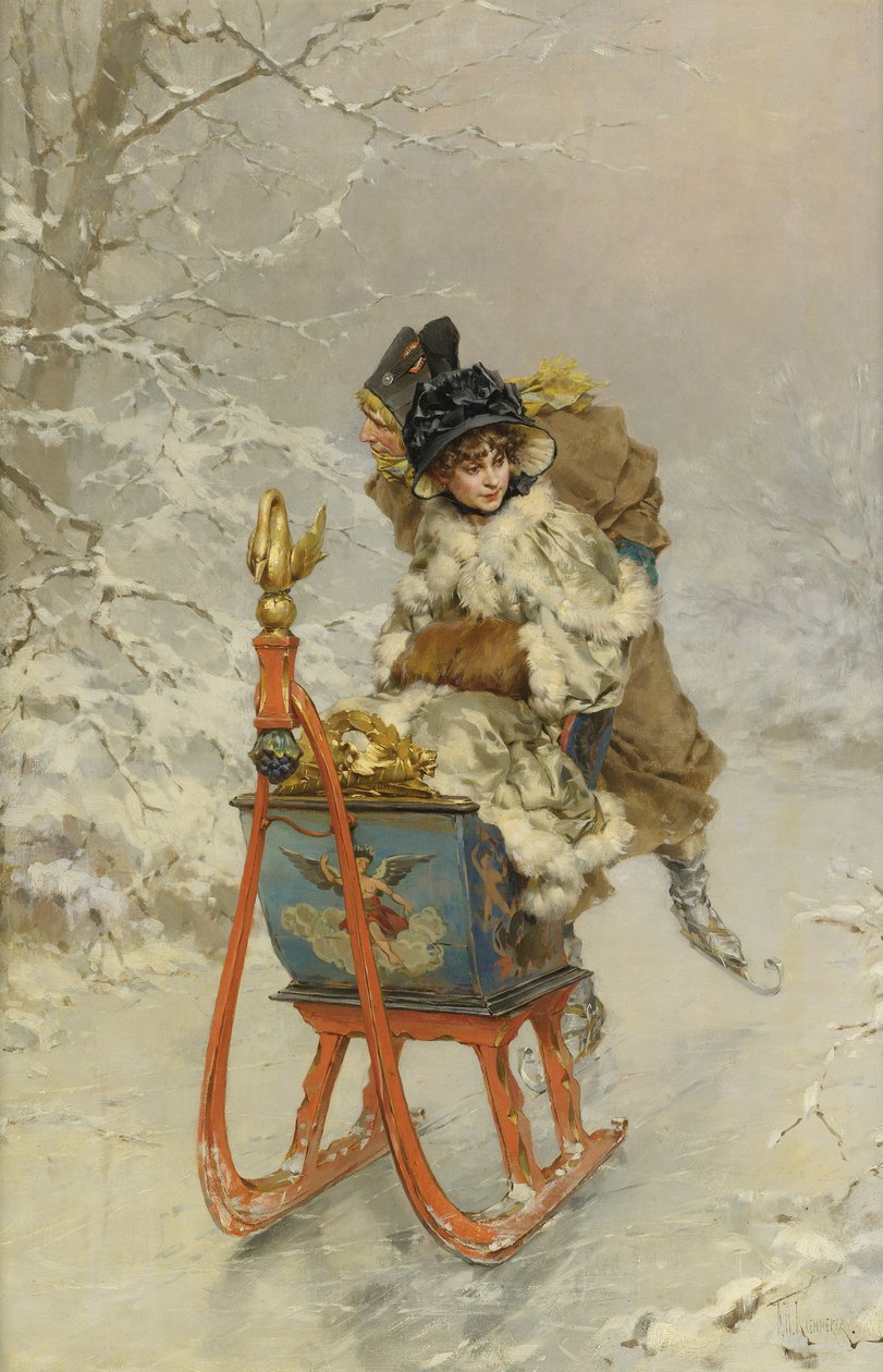 A szánkózás alkotó: Frederik Hendrik Kaemmerer
