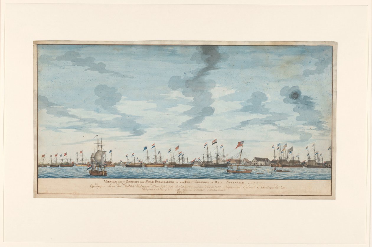 Kilátás Paramaribo városára alkotó: Frederik Jägerschiöld (signed by artist)