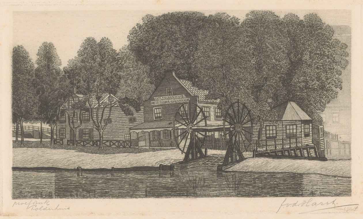 Polderhuis (eredeti cím az objektumon) alkotó: Frederik van der Harst (signed by artist)