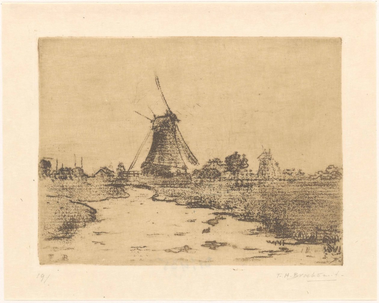 Malom egy árkon alkotó: Frederika Henriëtte Broeksmit (signed by artist)