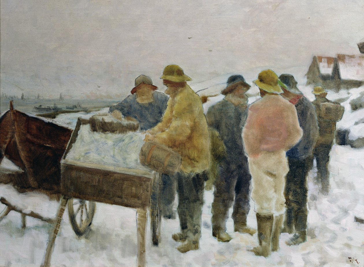 Halászok a heringkocsi körül alkotó: Fredrik Kolstoe