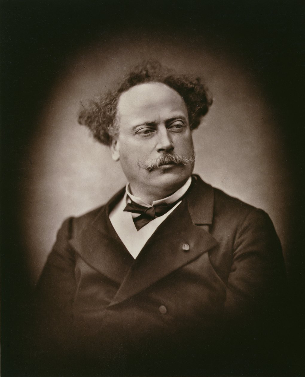 Alexandre Dumas Fils (1824-95), a Galerie Contemporaine, 1874-78 körül alkotó: French Photographer