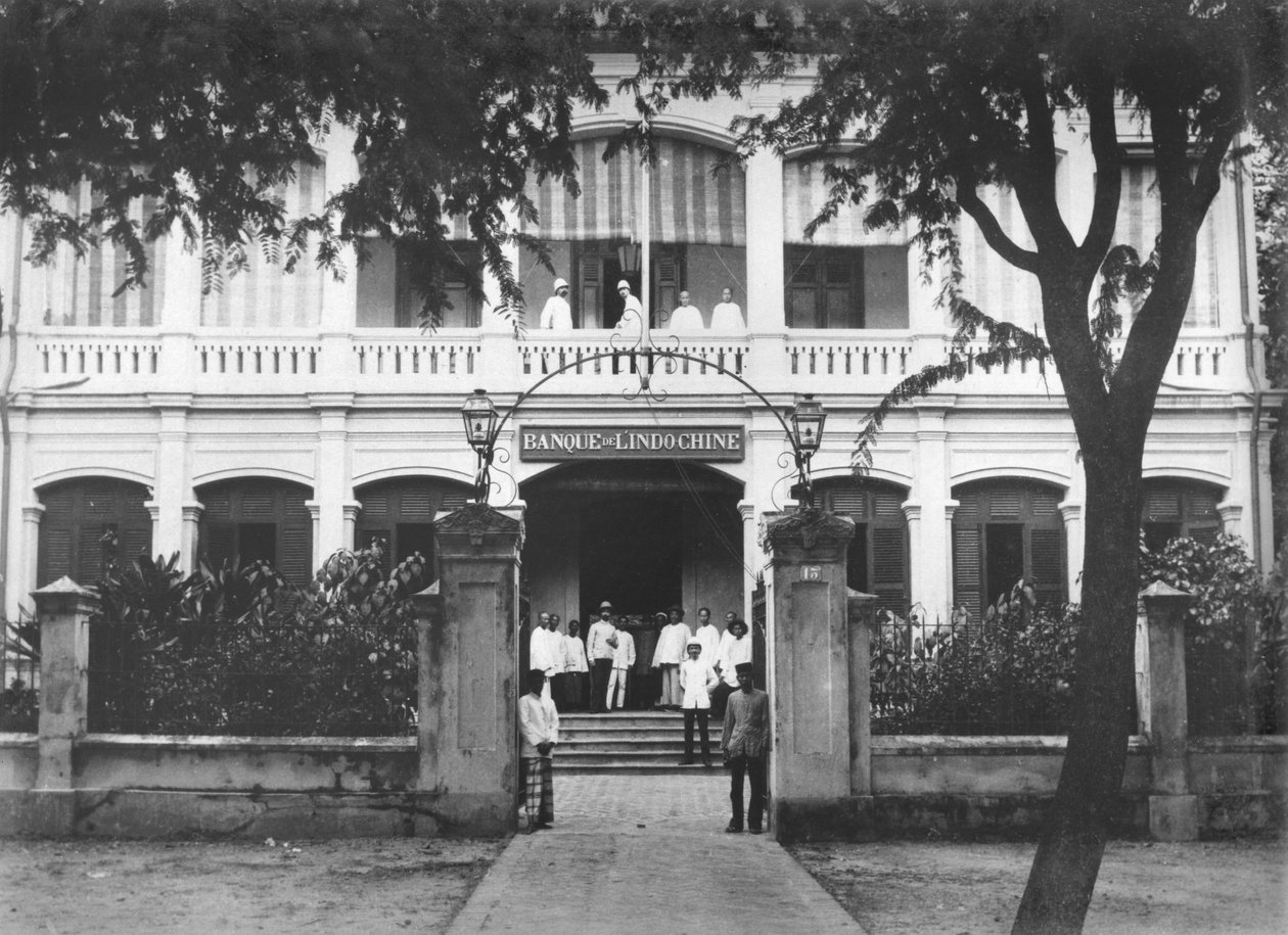 Bank of Indochina, Saigon, 1900 körül alkotó: French Photographer