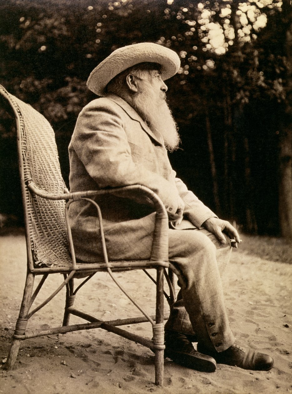 Claude Monet (1840-1926) Giverny kertjében, 1915 (1840-1926) alkotó: French Photographer