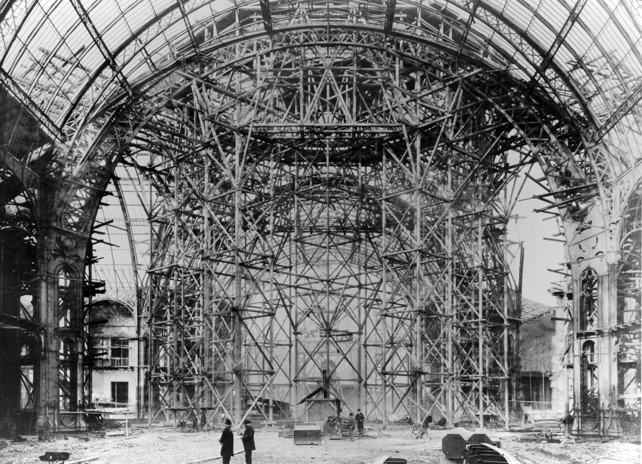A Grand Palais építése, Párizs, 1898-99 alkotó: French Photographer