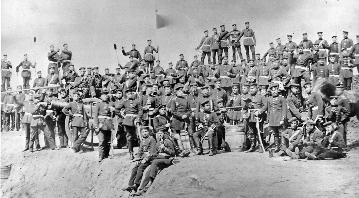 Francia katonák, 1870-es évek alkotó: French Photographer