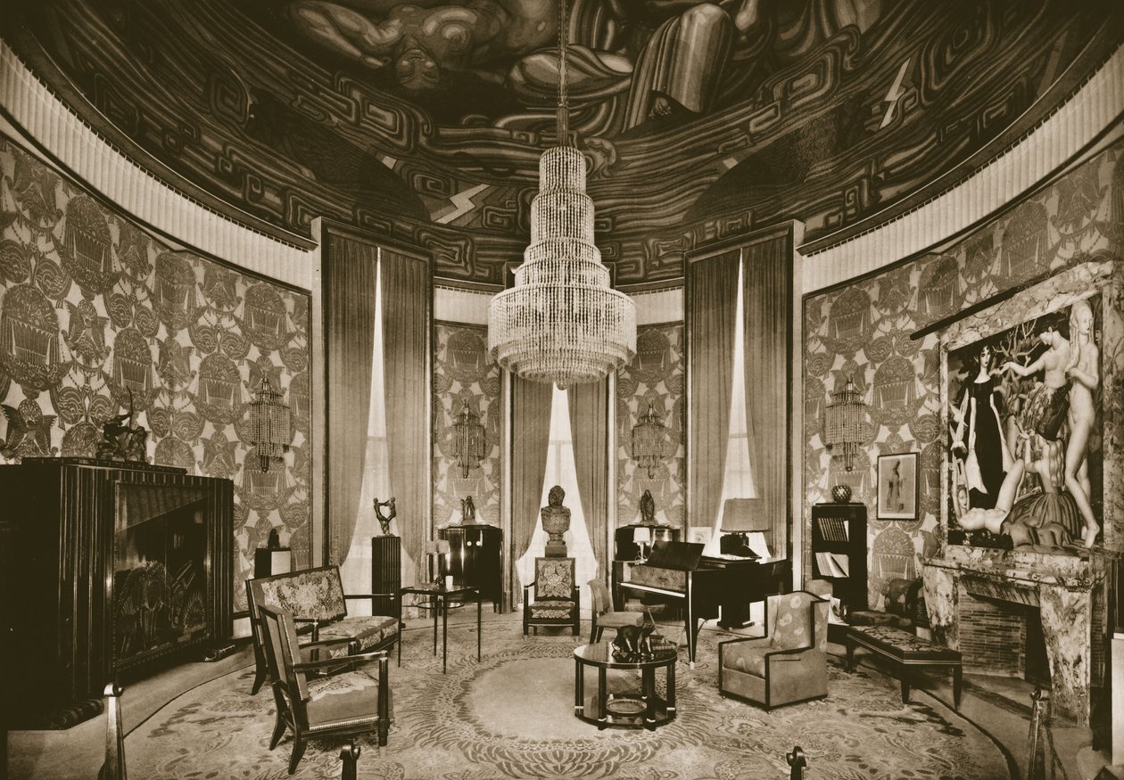 Grand Salon, tervezte: Jacques-Emile Ruhlmann, 1925 alkotó: French Photographer