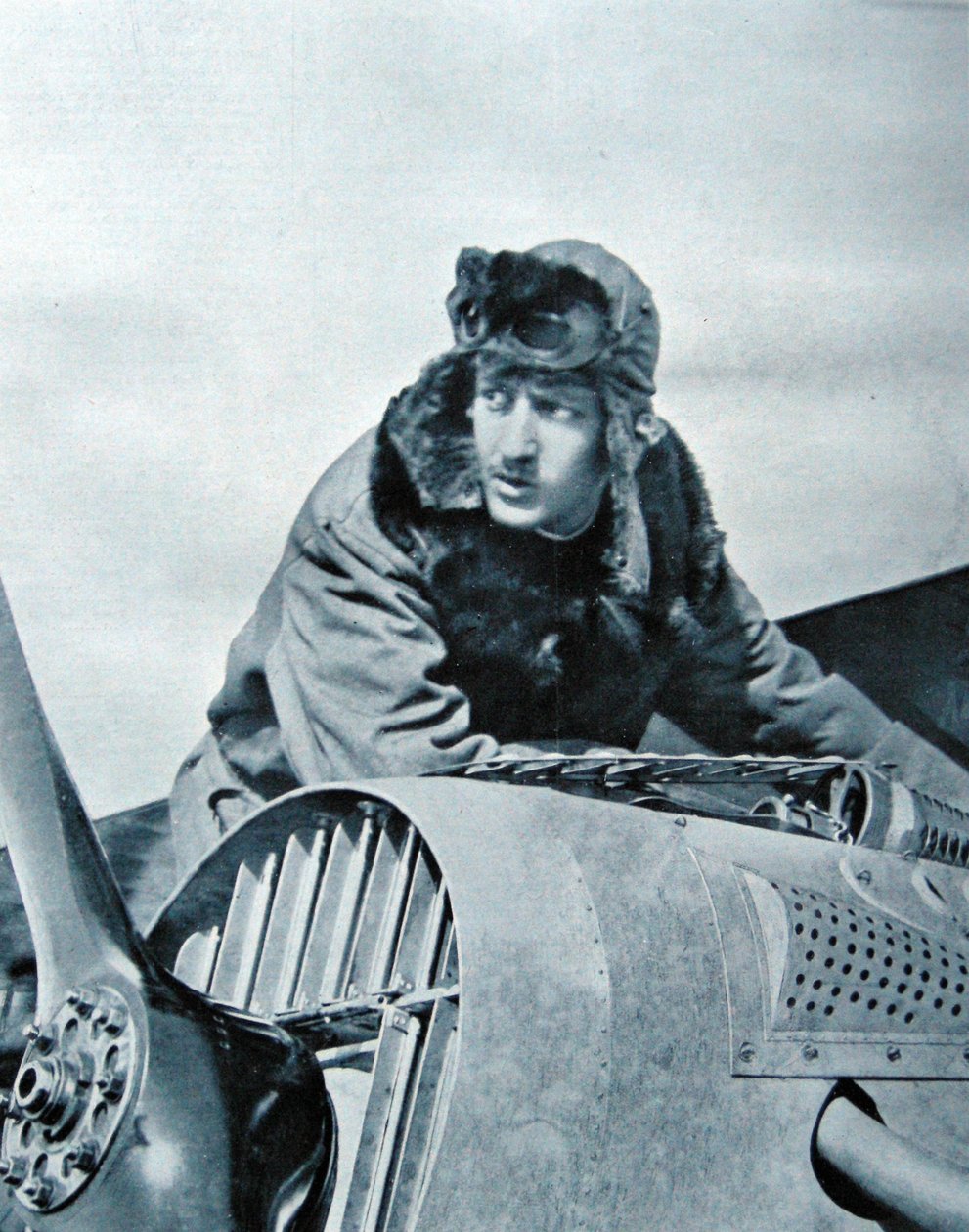 Guynemer két nappal halála előtt, 1917 szeptemberében alkotó: French Photographer