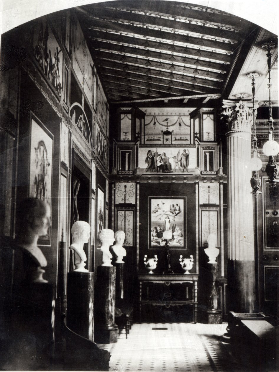A Prince Napoleons Palais Pompeian belseje alkotó: French Photographer