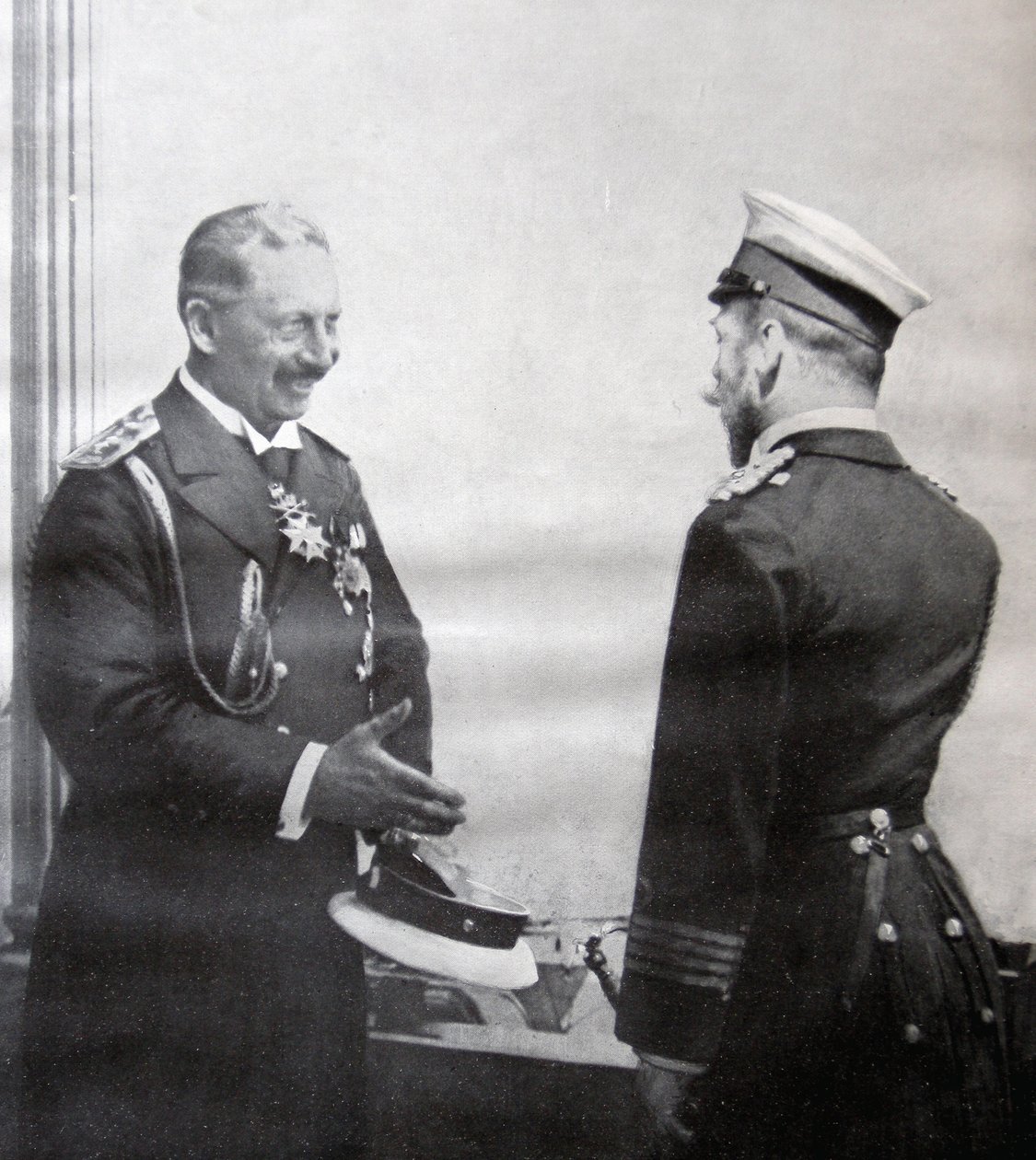 Vilmos császár és II. Miklós cár, 1914 alkotó: French Photographer