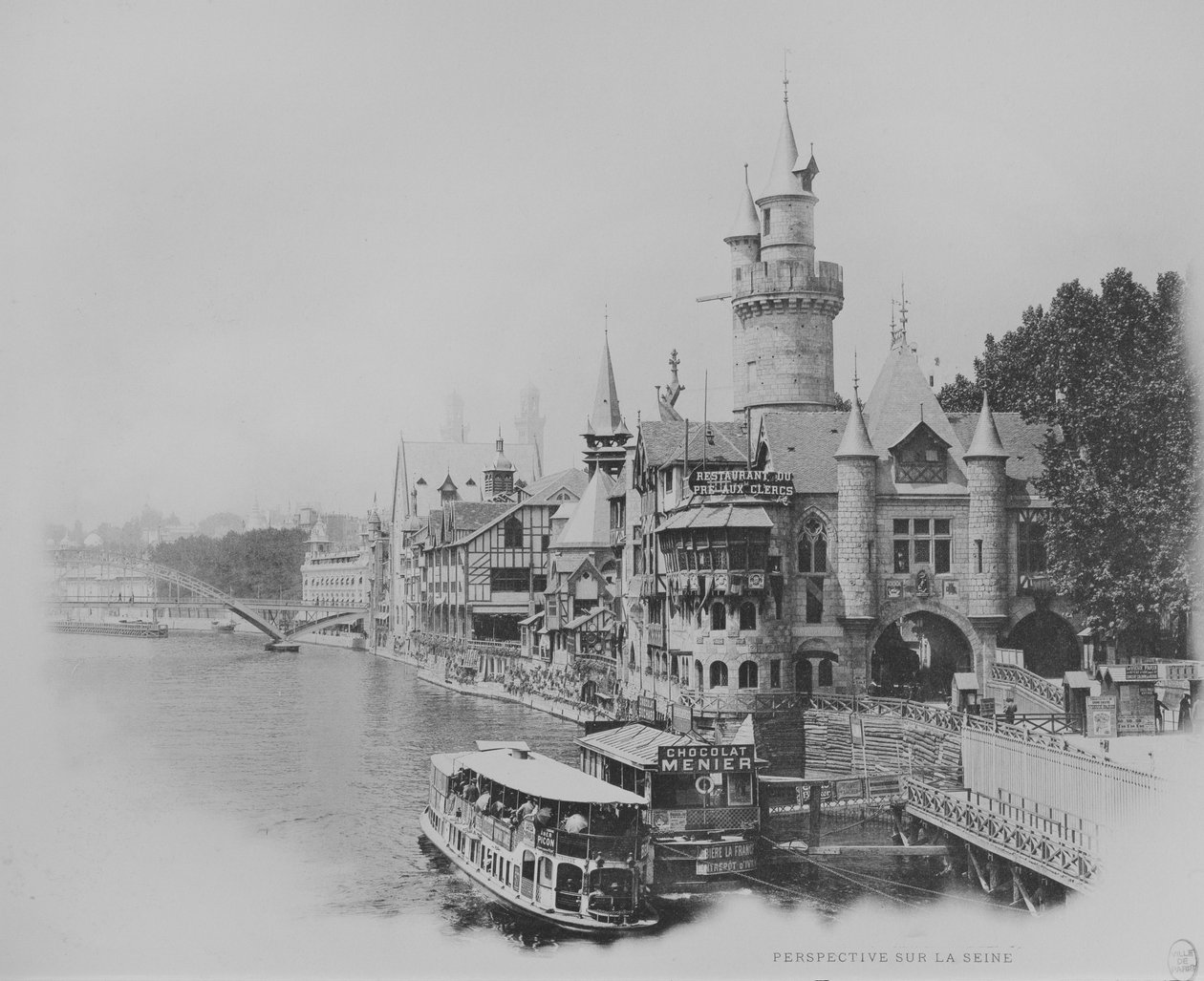 Le Pre aux clercs étterem - Egyetemes kiállítás Párizsban, 1900 alkotó: French Photographer