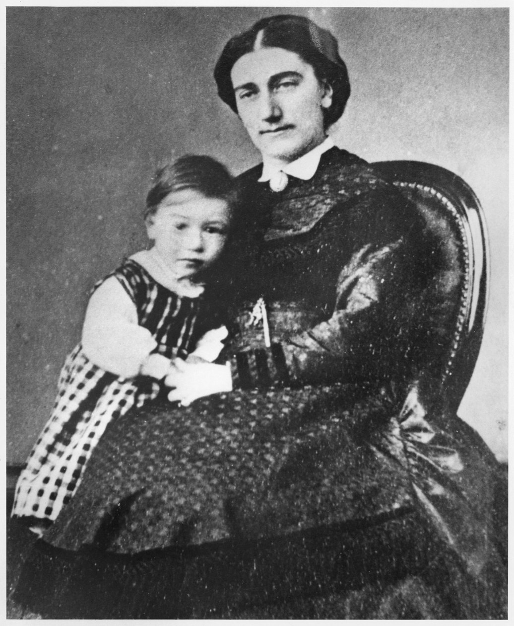 Madame Gide és Andre Gide, 1872 alkotó: French Photographer