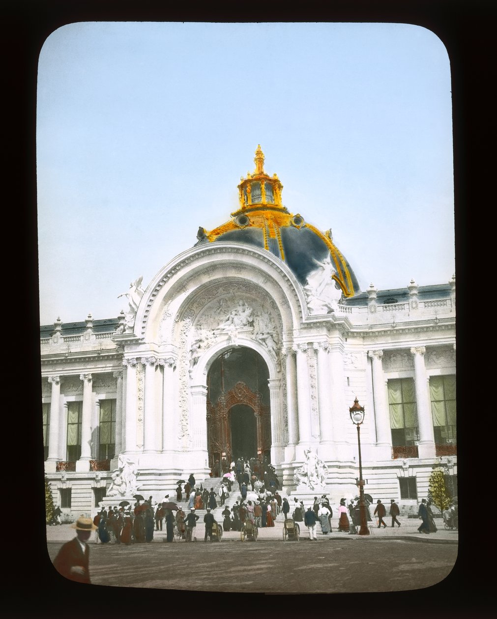 Párizsi kiállítás: Petit Palais, 1900 (lámpás csúszda) alkotó: French Photographer