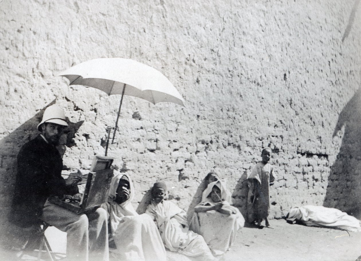 Paul Albert Laurens festménye Biskrában, Algériában, 1892 alkotó: French Photographer