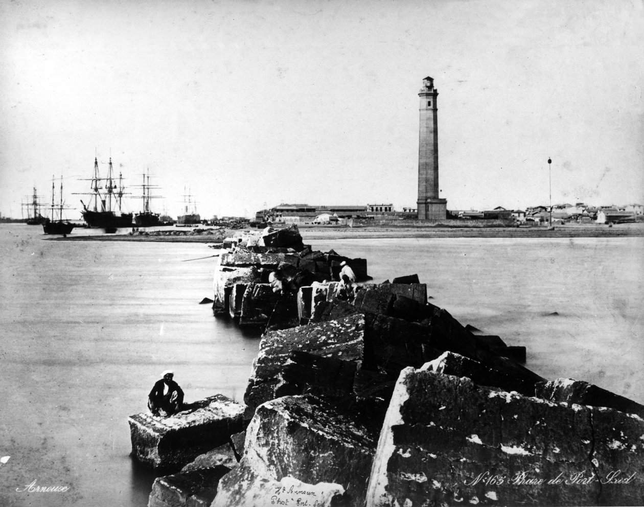 Port Said világítótorony, 1875 körül alkotó: French Photographer