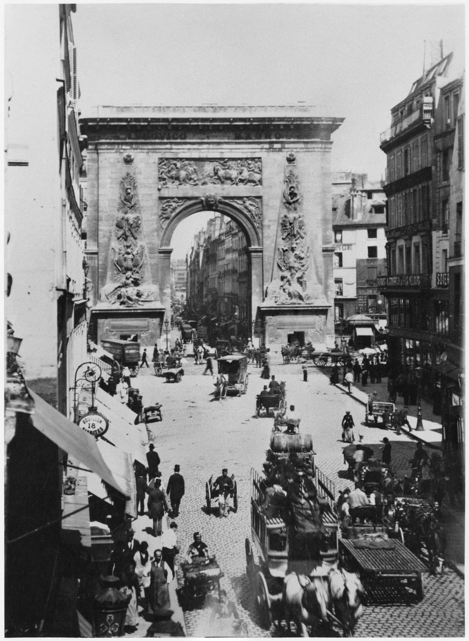 Porte Saint-Denis, Párizs, 1880 körül alkotó: French Photographer