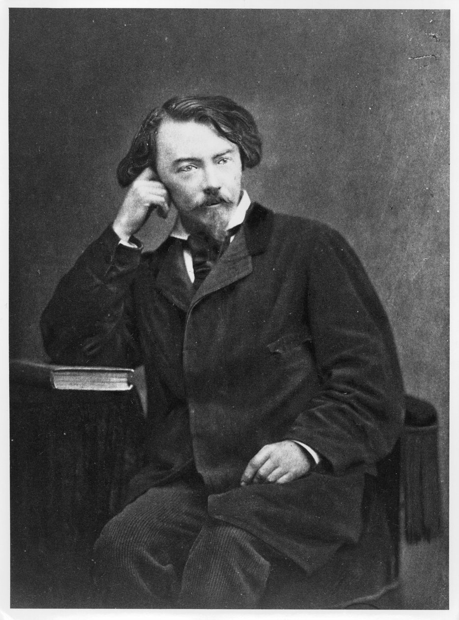 Auguste de Villiers de LIsle-Adam gróf portréja (1838-89) 1886 alkotó: French Photographer