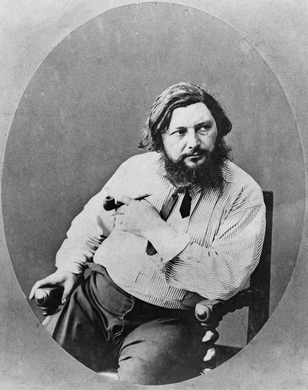 Gustave Courbet portréja, 1870 körül alkotó: French Photographer