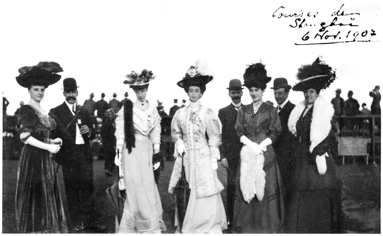 Versenyek Sanghajban, Kínában, 1907 alkotó: French Photographer