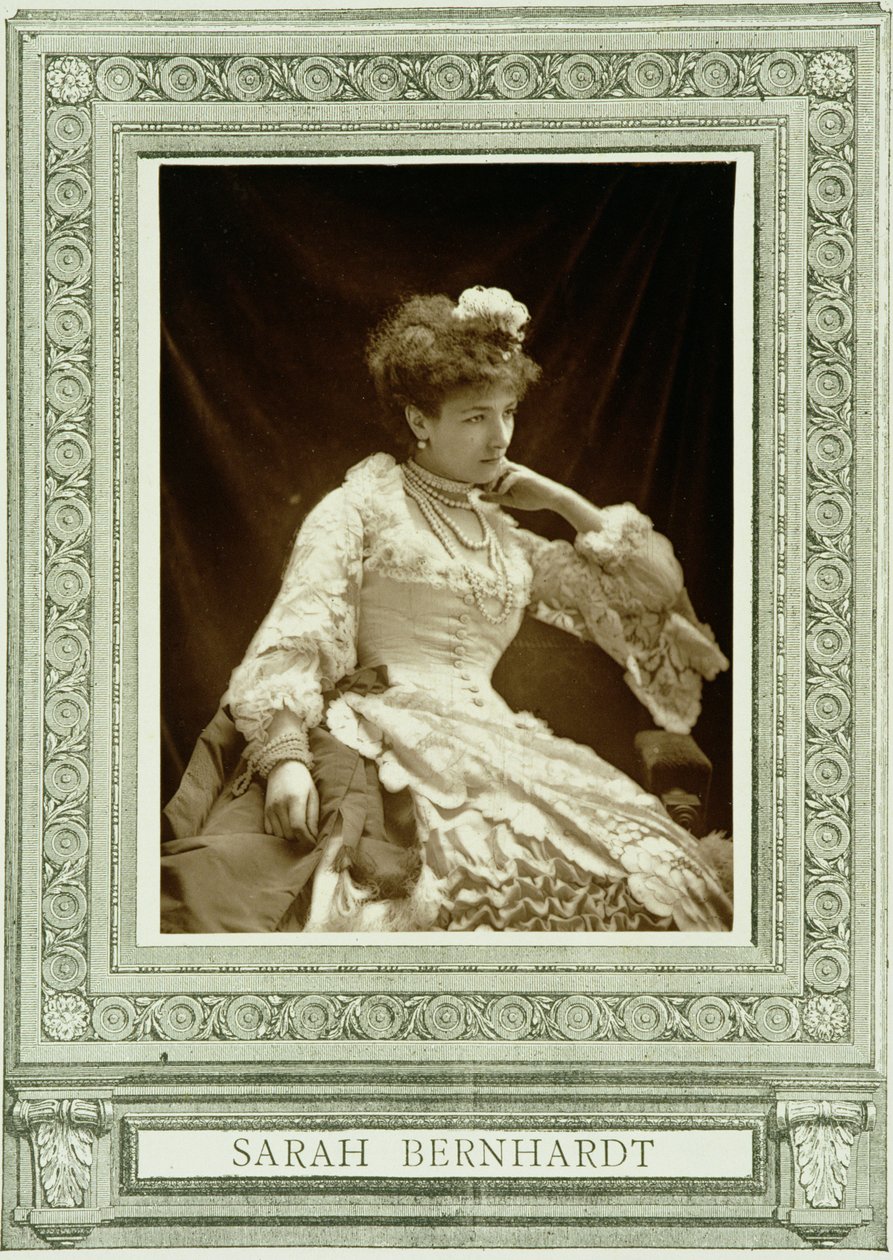 Sarah Bernhardt (1844-1923), a Galerie Contemporaine-től, 1874-78 körül alkotó: French Photographer