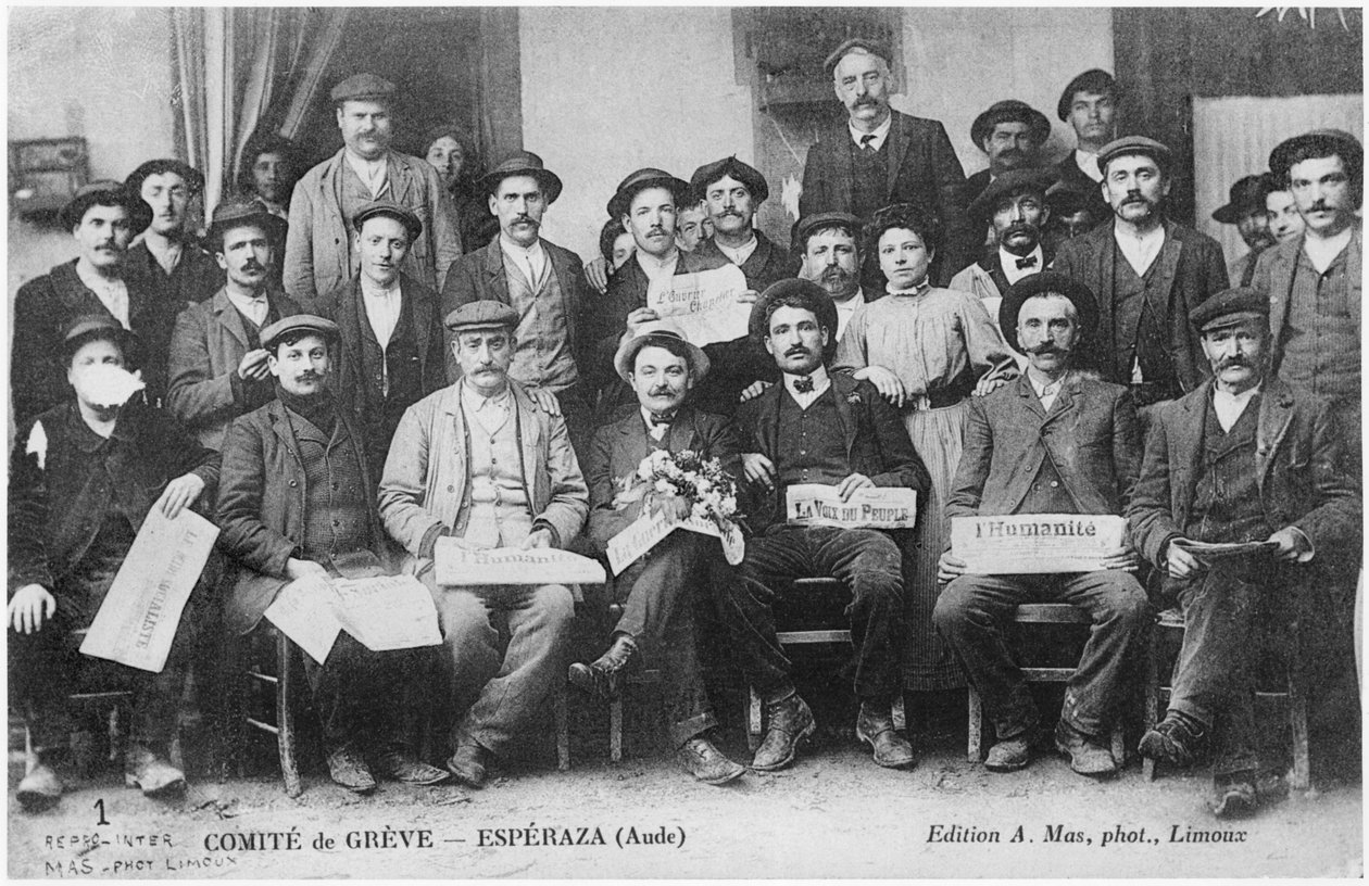 Csatárbizottság Esperazában, 1910 alkotó: French Photographer