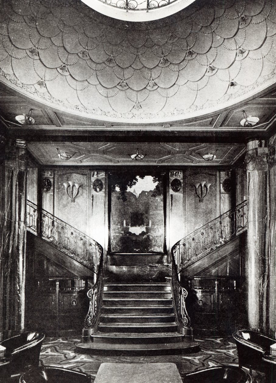 A Paris Ocean Liner 1. osztályú dohányzó szobája, 1925 körül alkotó: French Photographer