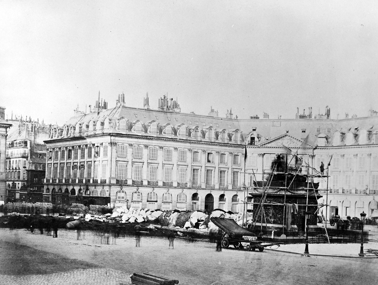 A Vendôme-oszlop lebontása, 1871 alkotó: French Photographer