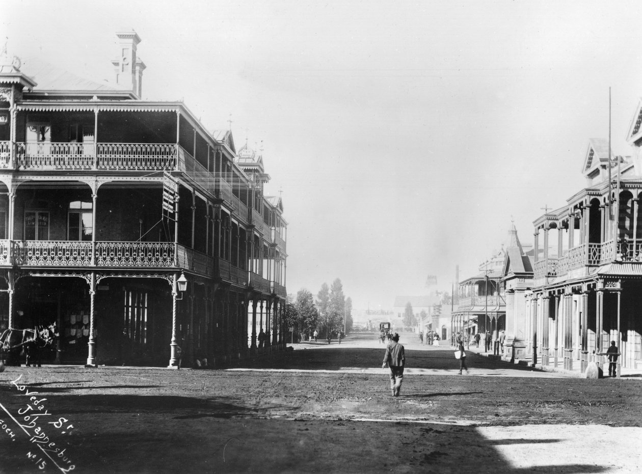 Johannesburg látképe, 1900 körül alkotó: French Photographer