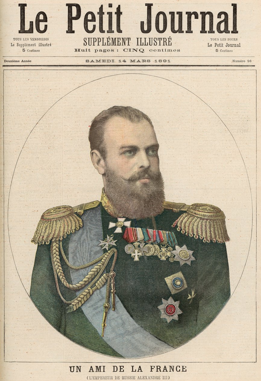 Franciaország barátja, a „Le Petit Journal”-ból, 1891. március 14 alkotó: French School