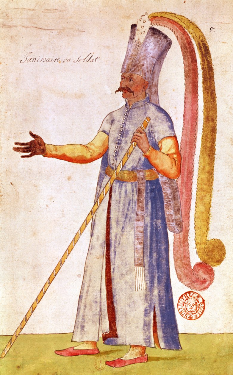 Egy janicsár vagy katona, 1567 alkotó: French School