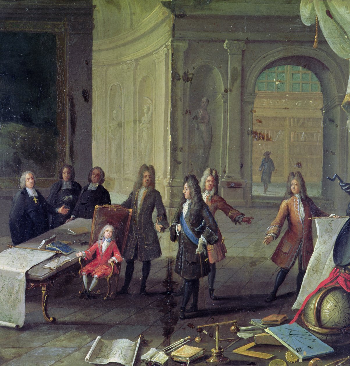 Leckét tartanak az ifjú XV. Lajosnak (1710-1774) (lásd még: 177200) alkotó: French School