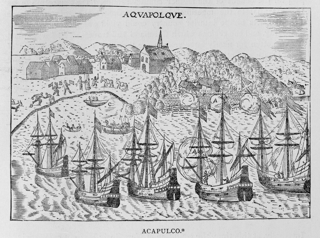 „Acapulco”, Jean-Baptiste Labat (1663-1738) Nouveau Voyage, ii. kötet, Párizs, 1722 alkotó: French School