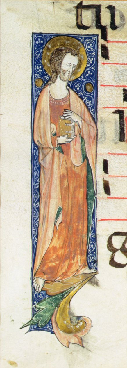 Egy apostol, aki könyvet tart, 1320 körül alkotó: French School