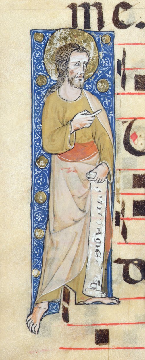 Filaktériumot tartó apostol, Judica me deus, 1320 körül alkotó: French School