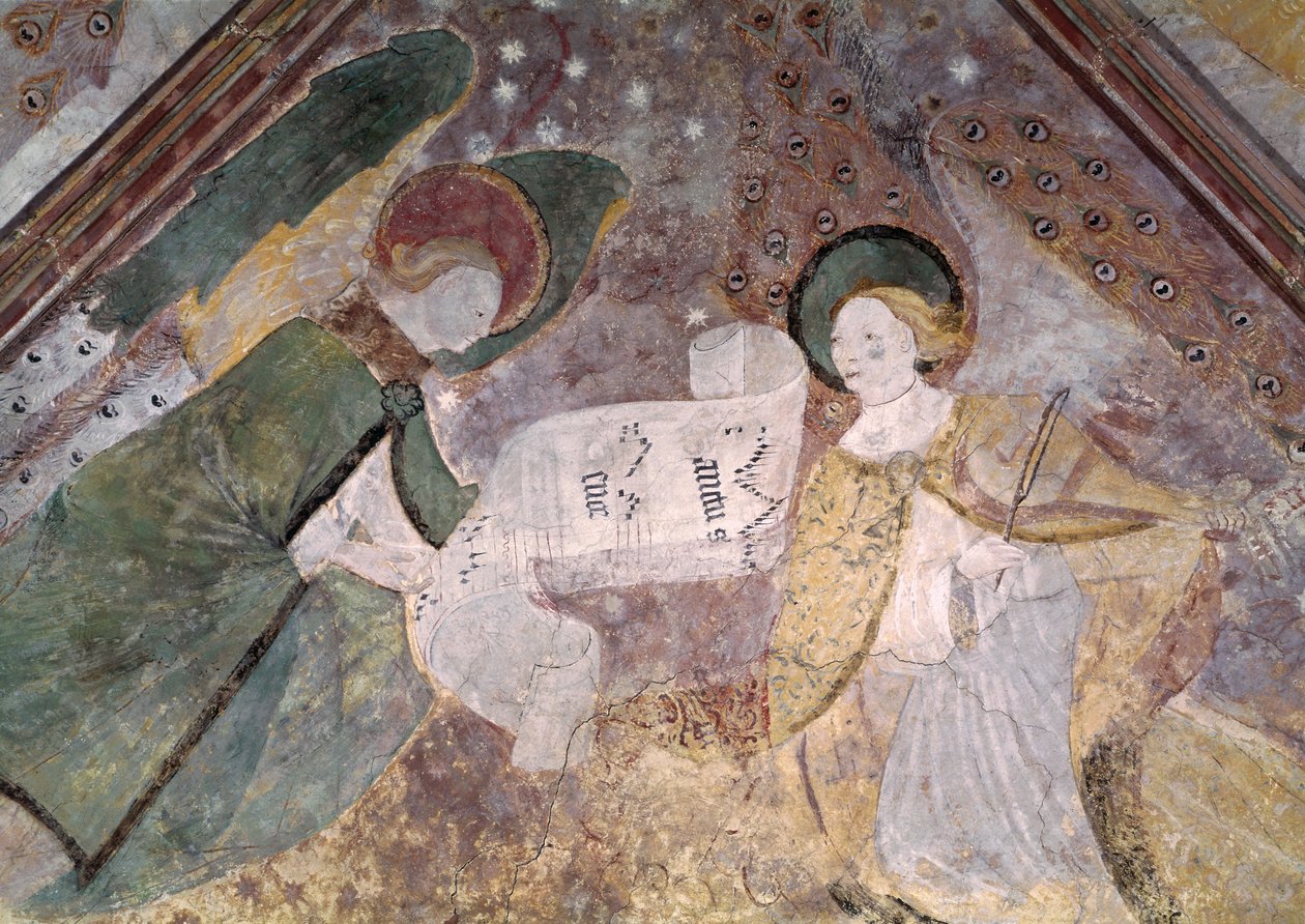 Angel Musicians, az északi kereszthajó kápolnájából, a Breton Iskolából alkotó: French School