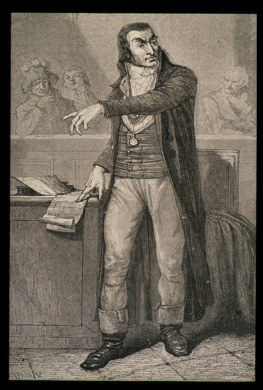 Antoine Quentin Fouquier-Tainville (1747-95) a Forradalmi Törvényszék ügyészeként, vésette Blanpain alkotó: French School